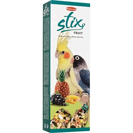 Padovan Лакомство STIX FRUIT палочки фруктовые для  средних попугаев