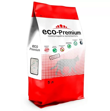 ECO-Premium Green Древесный комкующийся наполнитель для котов