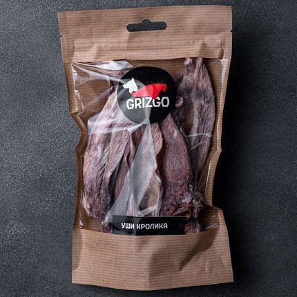 Grizgo Уши кроличьи для собак 80 гр