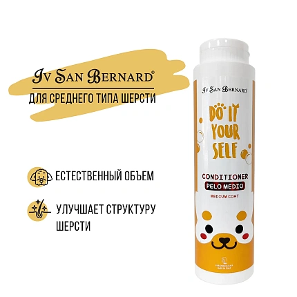 ISB DO IT YOURSELF кондиционер для животных со средней шерстью 300 мл