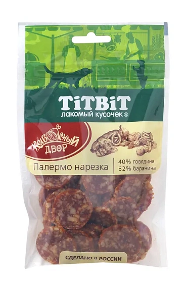 Лакомство для собак TITBIT Колбаски Палермо нарезка