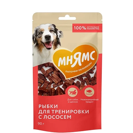 Мнямс тренировочные лакомства для собак из лосося