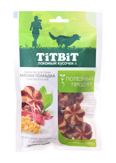 Помадка мясная с ягненком Tit Bit Для собак  85 гр