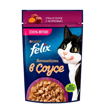 Утка в соусе с морковью, Felix 