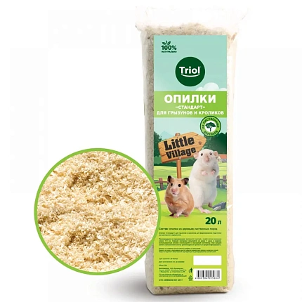 Опилки для грызунов и кроликов Triol  стандарт