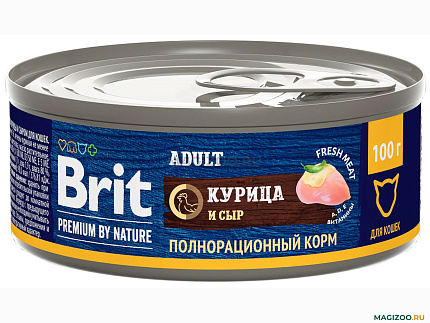 Brit Консервы курица-сыр для кошек
