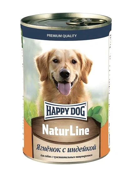 Happy Dog консервы для собак Ягнёнок-индейка 