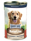 Happy Dog NaturLine  паштет Телятина с Индейкой 