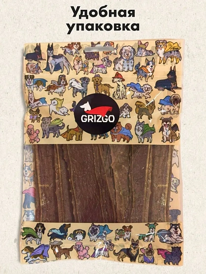 Grizgo вымя говяжье для собак 100 гр