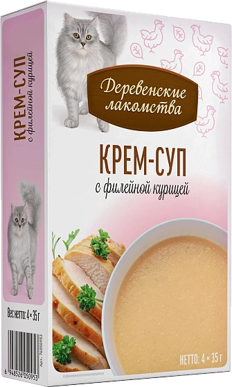 Деревенские Лакомства Крем-суп с филейной курицей