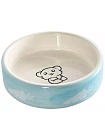 HomePet Миска для грызунов керамическая голубая
