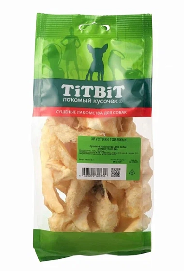  Хрустики говяжьи Tit Bit (мягкая упаковка) 