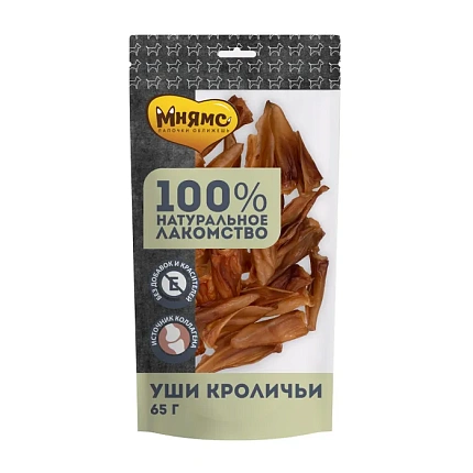 Мнямс лакомство для собак Уши кроличьи