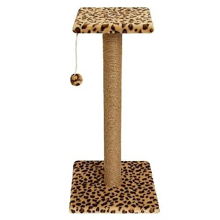 Стойка номер 16 длинная с полочкой игрушкой цветной мех