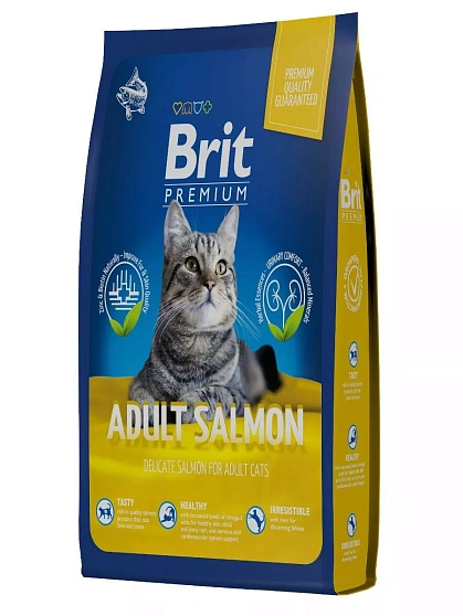 Brit Adult Salmon Сухой корм с лососем для взрослых кошек