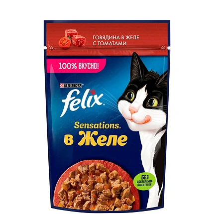 Говядина в желе с томатом Felix 