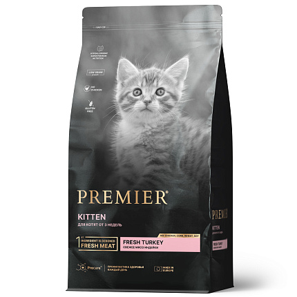Premier Cat Turkey KITTEN  (Свежая индейка для котят ) 400 г