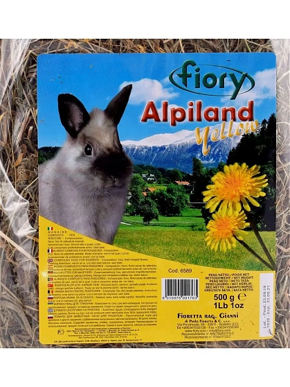 Fiory сено Альпийское Alpiland Yellow с одуванчиком 
