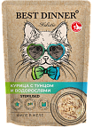 Пауч Best Dinner для стерил Holistic Курица Тунец с морскими водорослями в соусе - 0,07  кг