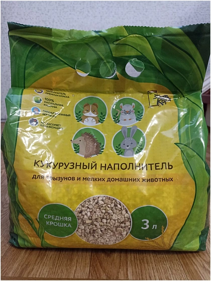 Кукурузный наполнитель для лотка
