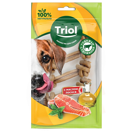 Кость узловая Triol  из жил с маслом лосося