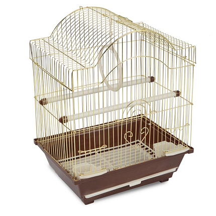 Клетка 2113G для птиц, золото 300*230*390мм