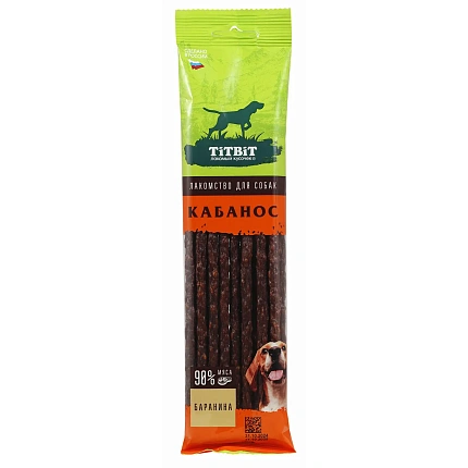 Tit Bit Kabanos колбаски для собак с бараниной