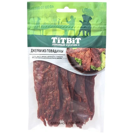 Tit Bit Джерки мясные из говядины для собак