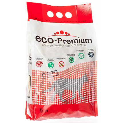  ECO Premium комкующийся наполнитель без запаха для котов