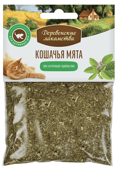 Деревенские Лакомства Для кошек "Кошачья мята"