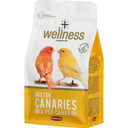 Padovan Wellness mix for canaries корм полнорационный для канареек 1  кг