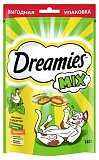 Dreamies Mix  Лакомство кошачья мята-курица 