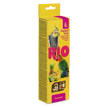 Лакомства Rio палочки для средних попугаев с Тропическими Фруктами 
