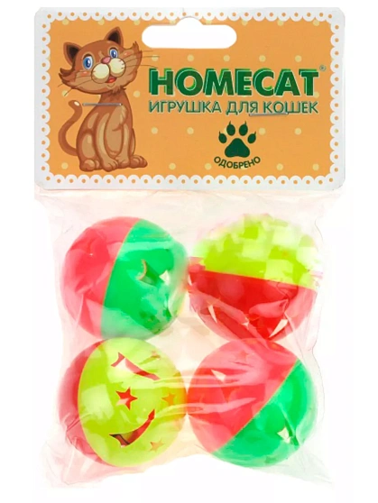 Home Cat Мячи пластиковые Звездочки с колокольчиком