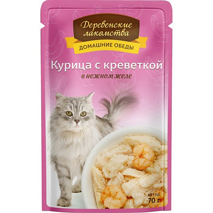 Деревенские Лакомства "Домашние обеды" Курица с креветкой