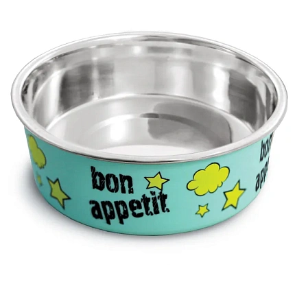 Миска Triol Bon Appetit металлическая на резинке 