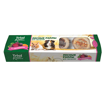 Лесные Роллы для грызунов с овощами Triol 