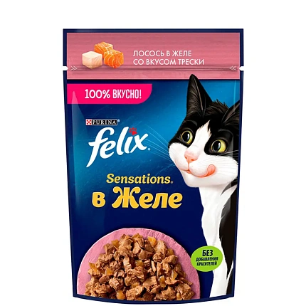 Felix Лосось в желе со вкусом трески