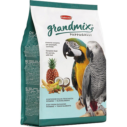 Padovan Grandmix Pappagalli корм комплексный для крупных попугаев 2  кг